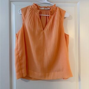 Marie Oliver Sleeveless Orange Blouse